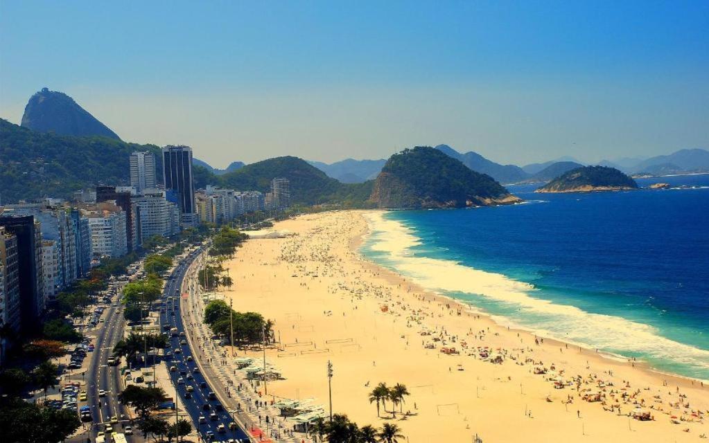 Apartamento Completo Na Praia De Copacabana 02 Quartos Com Vista Lateral Mar Em Andar Alto, Ar, Wifi , Netflix, Pauloangerami Rmvc18 리오데자네이루 외부 사진