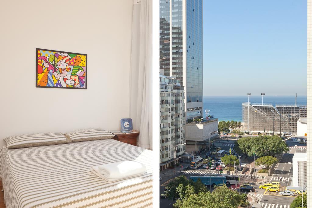 Apartamento Completo Na Praia De Copacabana 02 Quartos Com Vista Lateral Mar Em Andar Alto, Ar, Wifi , Netflix, Pauloangerami Rmvc18 리오데자네이루 외부 사진